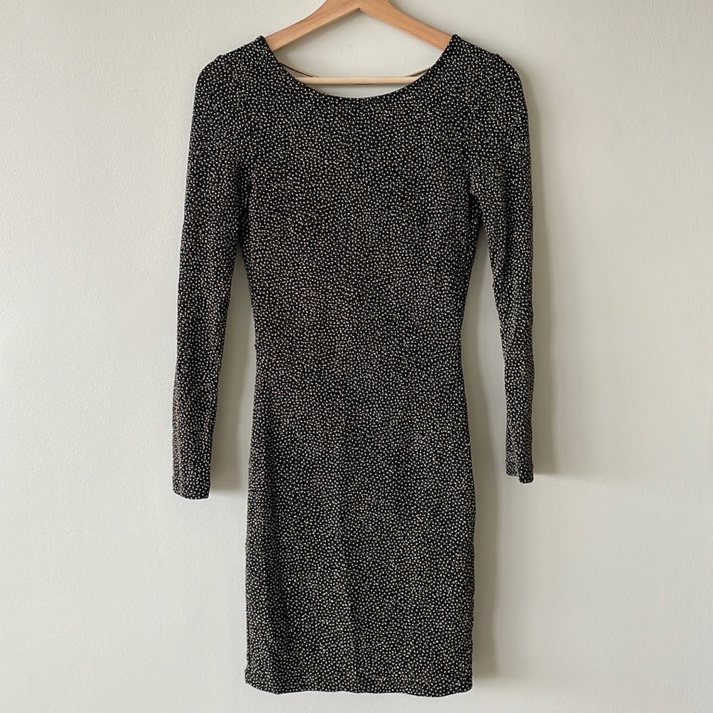 H&M Cocktail Dress Black and Gold